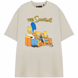 The Simpsons - T-shirt manches courtes - Homme (Beige)
