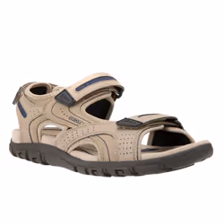 Geox - Sandales STRADA - Homme (Sable / Bleu marine)