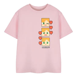 Minecraft - T-shirt manches courtes - Fille (Rose)