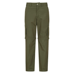 Mountain Warehouse - Pantalon de randonnée TREK - Homme (Vert kaki)