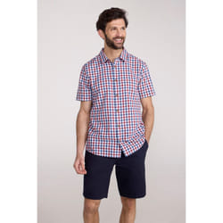 Mountain Warehouse - Chemise WEEKENDER - Homme (Rouge / Bleu)
