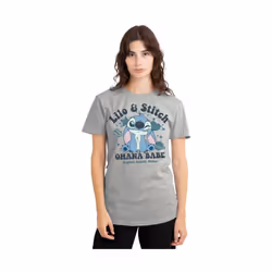 Lilo & Stitch - T-shirt OHANA BABE - Femme (Gris chiné) - XXL