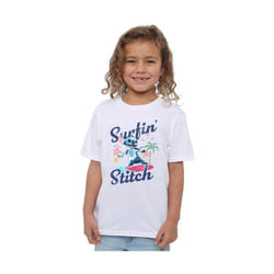 Lilo & Stitch - T-shirt SURFIN WAVES - Fille (Blanc) - 7/8 ans