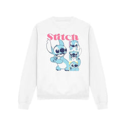 Lilo & Stitch - Sweat KISSES - Adulte (Blanc) - S