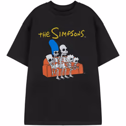The Simpsons - T-shirt Manches courtes - Homme (Noir) - M