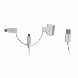 Hahnel 1000 651.0, 1,5 m, USB A, Micro-USB B, Mâle/Mâle, Blanc