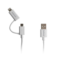 Hahnel 1000 652.0 câble USB 1,5 m USB A Micro-USB B/Lightning Blanc