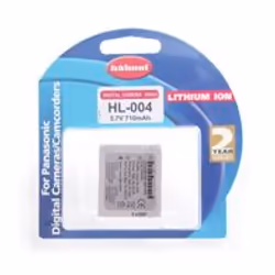Hahnel HL-004 for Panasonic Digital Camera, 710 mAh, 3,7 V, Lithium-Ion (Li-Ion)