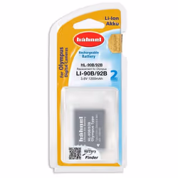 Hahnel HL-90B/92B, Olympus, 1200 mAh, 3,6 V, Lithium-Ion (Li-Ion)