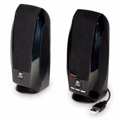 Logitech S150, 2.0 canaux, Avec fil, 2,4 W, 90 - 20000 Hz, Noir