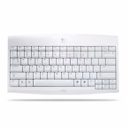Logitech Cordless Keyboard for Wii, FR, Sans fil, RF sans fil, Blanc