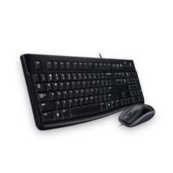 Logitech Desktop MK120 clavier Souris incluse USB QWERTZ Tchèque Noir