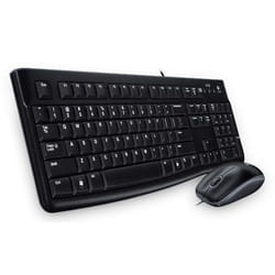 Logitech Desktop MK120 clavier Souris incluse USB Arabe Noir