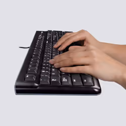 Logitech Desktop MK120 clavier Souris incluse USB QWERTZ Suisse Noir