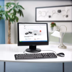 Logitech Desktop MK120 clavier Souris incluse USB QWERTY Noir - Vue supplémentaire 11