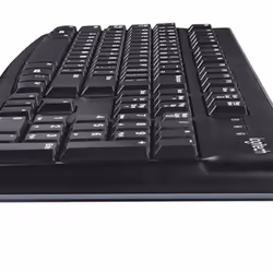 Logitech K120 Corded Keyboard clavier USB AZERTY Belge Noir - Vue supplémentaire 10