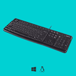 Logitech K120 Corded Keyboard clavier USB AZERTY Belge Noir - Vue supplémentaire 13