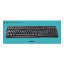 Logitech K120 Corded Keyboard clavier USB AZERTY Belge Noir - Vue supplémentaire 17