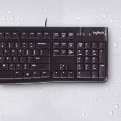 Logitech K120 Corded Keyboard clavier USB AZERTY Belge Noir - Vue supplémentaire 8