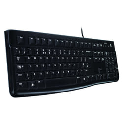 Logitech K120 Corded Keyboard clavier USB QWERTZ Suisse Noir