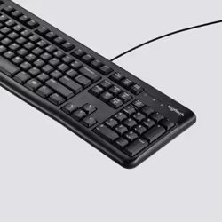 Logitech K120 Corded Keyboard clavier USB QWERTZ Suisse Noir