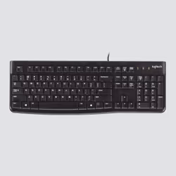 Logitech K120 Corded Keyboard clavier USB QWERTZ Suisse Noir - Vue supplémentaire 4