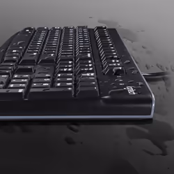 Logitech K120 Corded Keyboard clavier USB QWERTZ Suisse Noir - Vue supplémentaire 5