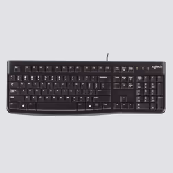 Logitech K120 Corded Keyboard clavier USB QWERTZ Suisse Noir - Vue supplémentaire 6