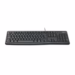 Logitech K120 Corded Keyboard clavier USB QWERTY US International Noir