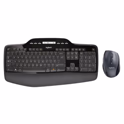 Logitech MK710 Performance, Taille réelle (100 %), Sans fil, RF sans fil, QWERTY, Noir, Souris incluse