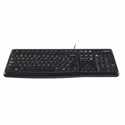 Logitech Keyboard K120 for Business, Taille réelle (100 %), Avec fil, USB, QWERTY, Noir
