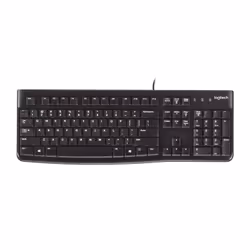 Logitech Keyboard K120 for Business, Avec fil, USB, QWERTY, Noir