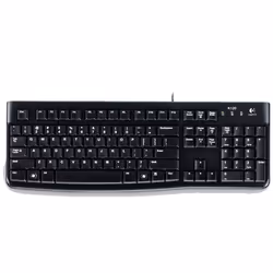 Logitech Keyboard K120 for Business, Avec fil, USB, QWERTZ, Noir