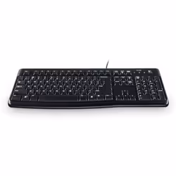 Logitech Keyboard K120 for Business, Taille réelle (100 %), Avec fil, USB, QWERTZ, Noir