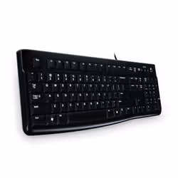 Logitech Keyboard K120 for Business, Taille réelle (100 %), Avec fil, USB, Noir