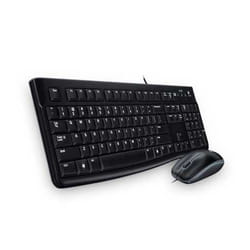 Logitech Desktop MK120 clavier Souris incluse USB QWERTY Nordique Noir