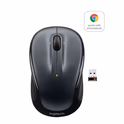 Logitech LGT-M325B, Ambidextre, Optique, RF sans fil, 1000 DPI, Noir