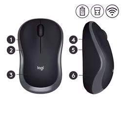 Logitech M185 souris Ambidextre RF sans fil Optique 1000 DPI - Vue supplémentaire 4