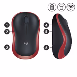 Logitech M185 souris Ambidextre RF sans fil Optique 1000 DPI - Vue supplémentaire 4