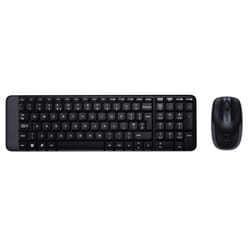 Logitech Wireless Combo MK220 clavier Souris incluse RF sans fil QWERTY Anglais Noir