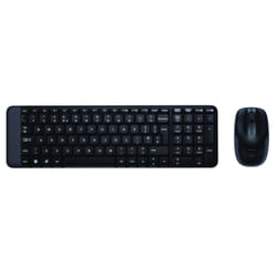 Logitech Wireless Combo MK220 clavier Souris incluse RF sans fil Russe Noir