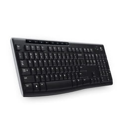 Logitech Wireless Keyboard K270 clavier RF sans fil QWERTY Anglais Noir