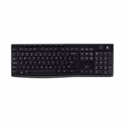 Logitech Wireless Keyboard K270, Taille réelle (100 %), Sans fil, RF sans fil, QWERTY