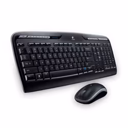 Logitech Wireless Combo MK330, Taille réelle (100 %), Sans fil, USB, Noir, Souris incluse