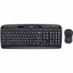 Logitech Wireless Combo MK330, Taille réelle (100 %), Sans fil, RF sans fil, QWERTY, Souris incluse