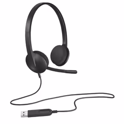 Logitech H340 USB Computer Headset Avec audio numérique, Avec fil, Bureau/Centre d'appels, 20 - 20000 Hz, 100 g, Casque, Noir