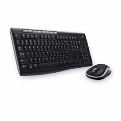 Logitech Wireless Combo MK270 clavier Souris incluse RF sans fil QWERTY Russe Noir