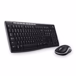 Logitech Wireless Combo MK270, Taille réelle (100 %), Sans fil, RF sans fil, Noir, Souris incluse
