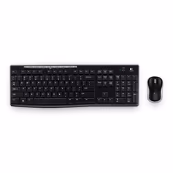 Logitech Wireless Combo MK270 clavier Souris incluse RF sans fil Grec Noir