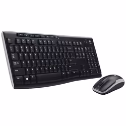 Logitech Wireless Combo MK270 clavier Souris incluse RF sans fil QWERTZ Hongrois Noir